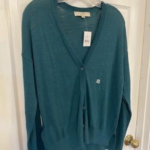 Loft Teal Cardigan